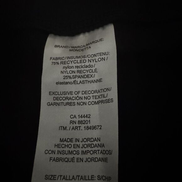 Mondetta Womens Small Black Biker Short High Rise Ribbed Moisture Wicking Active - Picture 9 of 14